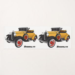 Classic yellow car 1931 yoga mat
