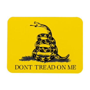 Classic Yellow Gadsden Flag Don't Tread on Me Magnet
