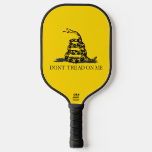 Classic Yellow Gadsden Flag Don't Tread on Me Pickleball Paddle