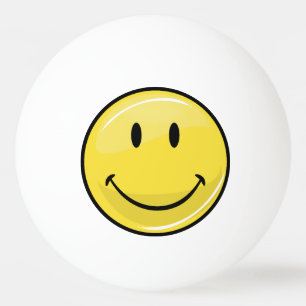 Classic Yellow Happy Face Ping Pong Ball