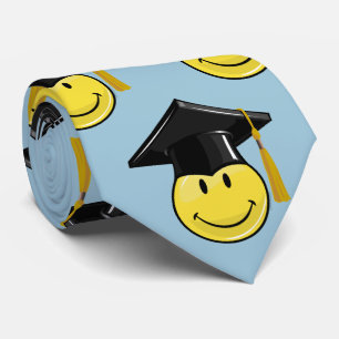 Classic Yellow With A Graduation Cap Tie