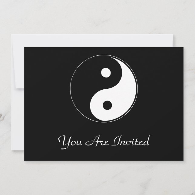 Classic Yin Yang Invitation (Front)