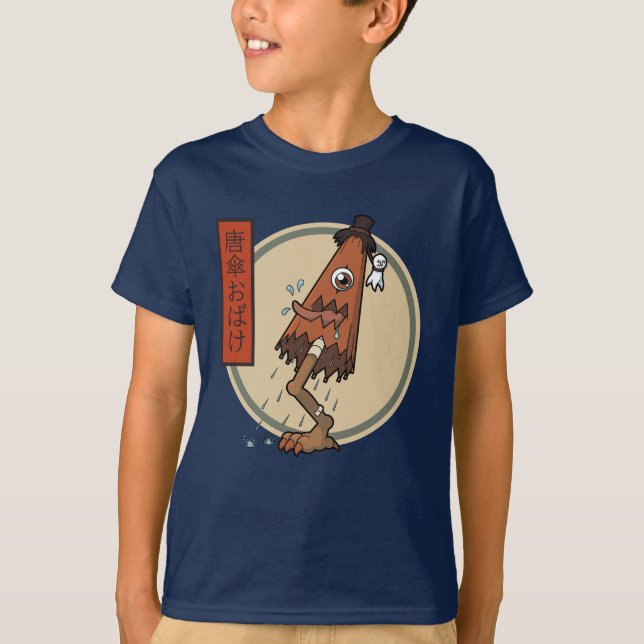 Classic Yokai Karakasa-obake- Japanese Folklore T-Shirt (Front)