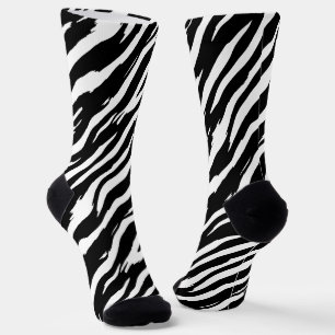 Classic Zebra Print Stripe Fashion Pattern Socks
