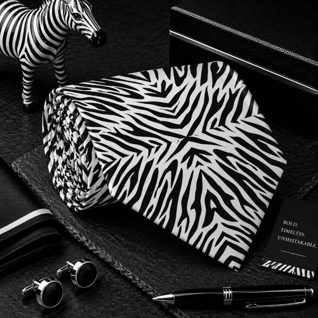 Classic Zebra Wild Animal Pattern Tie (Creator Uploaded)