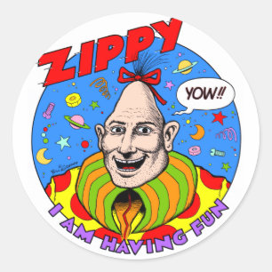 Classic Zippy "Yow" sticker