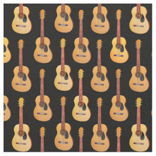 Classical Acoustic Guitars Musician on Black Fabric