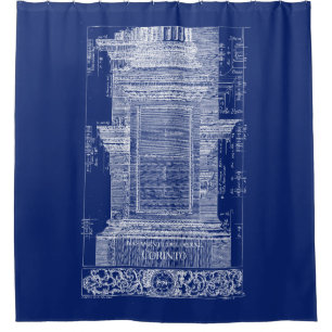 Classical Architecture, Corinthian Column 1725 Shower Curtain