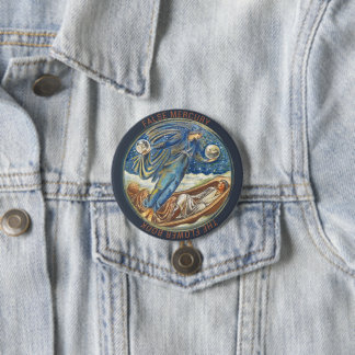 Classical Art Remastered Mercury Vintage 7.5 Cm Round Badge