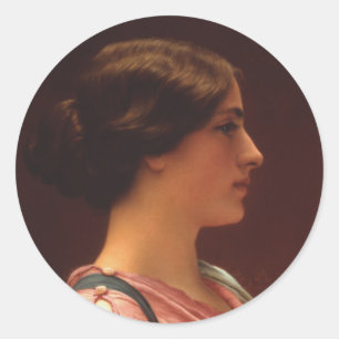 Classical Beauty by John William Godward Classic Round Sticker