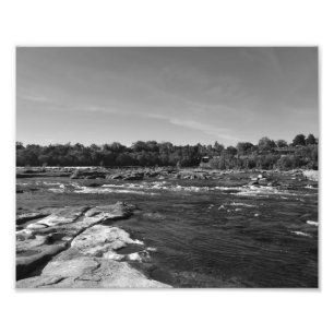 Classical Black and White Photo of the James River