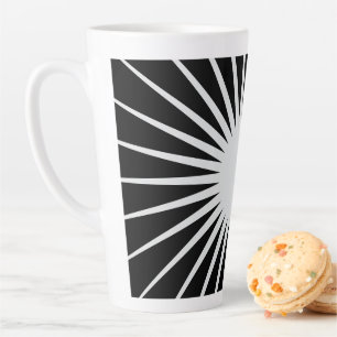 Classical Black & White  Chili Bowl Latte Mug
