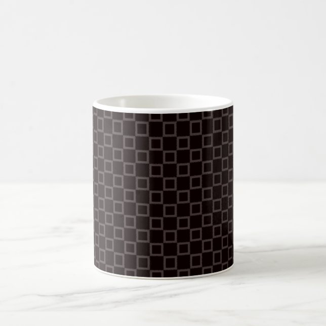Classical brown chocolate with grid Mug (Center)