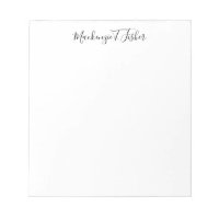 Classical Calligraphy Elegant Plain Black & White