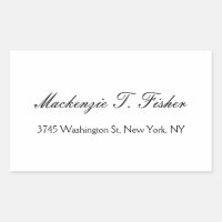 Classical Calligraphy Elegant Plain Simple White