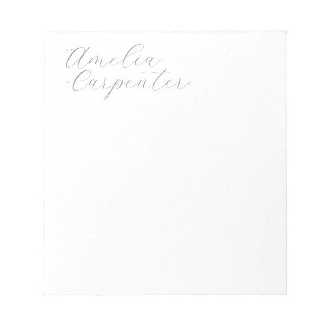 Classical Calligraphy Minimalist Professional Notepad (Front)