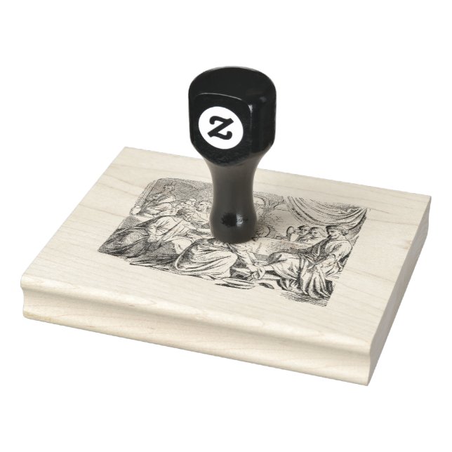 Classical Christian Art Rubber Stamp (Stamp)