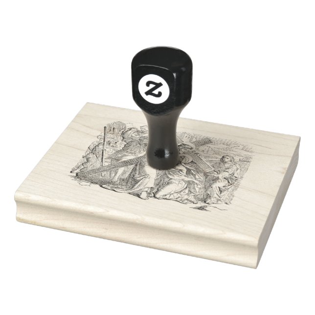 Classical Christian Art Rubber Stamp (Stamp)