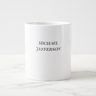 Classical Creative Trendy Black & White Large Coffee Mug