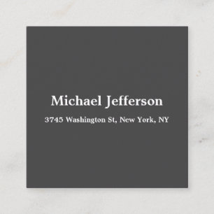 Classical Creative Trendy Dark Grey & White Enclosure Card