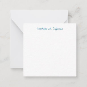 Classical Creative Trendy White Ocean Blue Card
