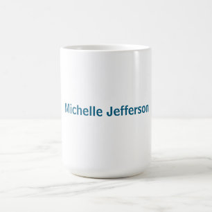 Classical Creative Trendy White Ocean Blue Coffee Mug