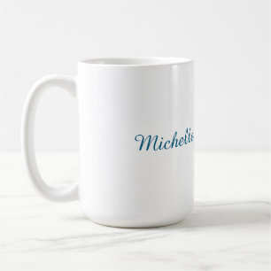 Classical Creative Trendy White Ocean Blue Coffee Mug