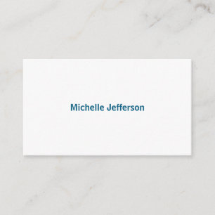 Classical Creative Trendy White Ocean Blue Enclosure Card