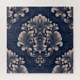 Classical Damask Seamless Victorian Texture Jigsaw Puzzle