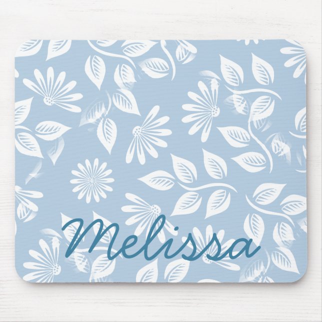 Classical Floral Pattern - Pick your colour! - Mouse Pad (Front)