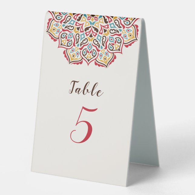 Classical Geometric Mandala Pattern Wedding (Front)