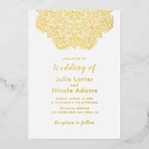 Classical Geometric Mandala Pattern Wedding