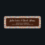 Classical Geometric Mandala Pattern Wedding Return Address Label<br><div class="desc">Beautiful Invitation to celebrate Special occasions and festivals comes with digital and E-invitation as per your request. We would love to replicate our designs to make multiple products like rsvp cards, labels envelopes, and more. Customisation is available for ready to print on request at info@shamaurcreatif@gmail.com. Look Forward to hearing from...</div>