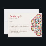 Classical Geometric Mandala Pattern Wedding RSVP Card<br><div class="desc">Beautiful Invitation to celebrate Special occasions and festivals comes with digital and E-invitation as per your request. We would love to replicate our designs to make multiple products like rsvp cards, labels envelopes, and more. Customisation is available for ready to print on request at info@shamaurcreatif@gmail.com. Look Forward to hearing from...</div>