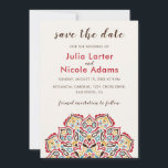 Classical Geometric Mandala Pattern Wedding Save The Date<br><div class="desc">Beautiful Invitation to celebrate Special occasions and festivals comes with digital and E-invitation as per your request. We would love to replicate our designs to make multiple products like rsvp cards, labels envelopes, and more. Customisation is available for ready to print on request at info@shamaurcreatif@gmail.com Look Forward to hearing from...</div>