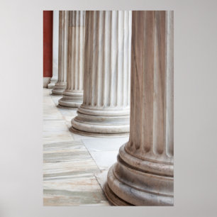 Classical Greek Columns Poster