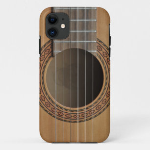 Classical guitar beige tan iPhone 11 case