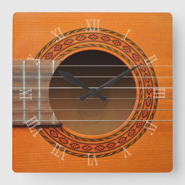 Classical guitar clock (Front)