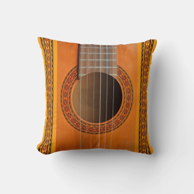 Classical guitar rosette close-up cushion (Front)