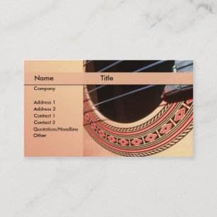 classical guitar teacher business card