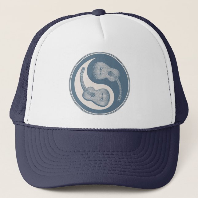 Classical Guitar Yin Yang Trucker Hat (Front)