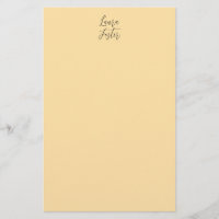 Classical Handwriting Elegant Name Beige Colour