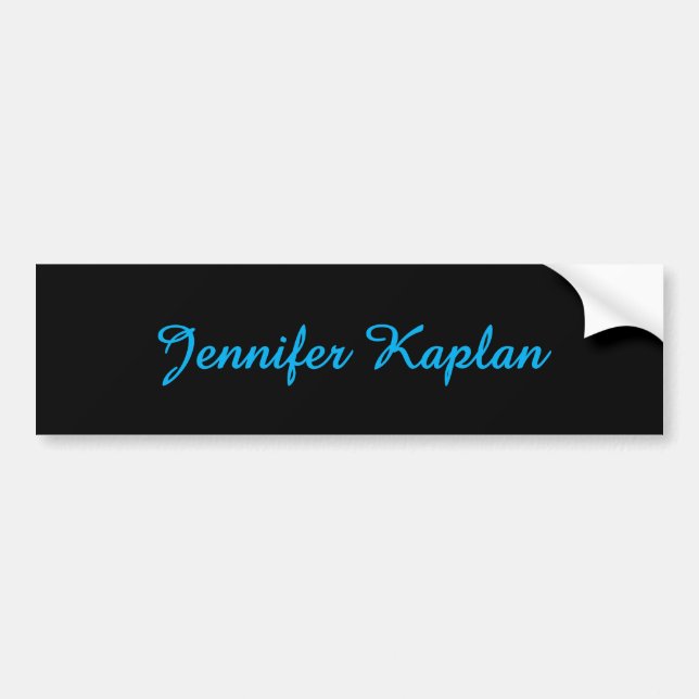 Classical Handwriting Minimalist Professional Bumper Sticker (Front)