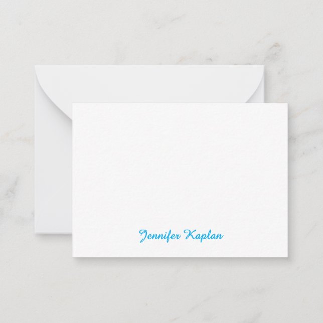 Classical Handwriting Minimalist Professional Card (Front)