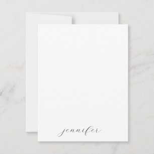 Classical Handwriting Minimalist Professional Card