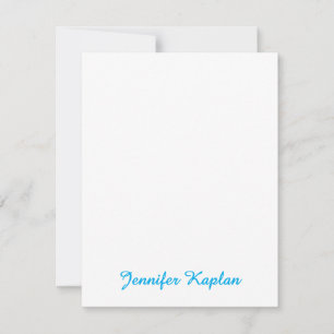 Classical Handwriting Minimalist Professional Card