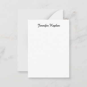 Classical Handwriting Minimalist Professional Card