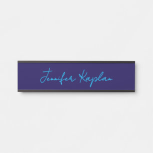 Classical Handwriting Minimalist Professional Door Sign