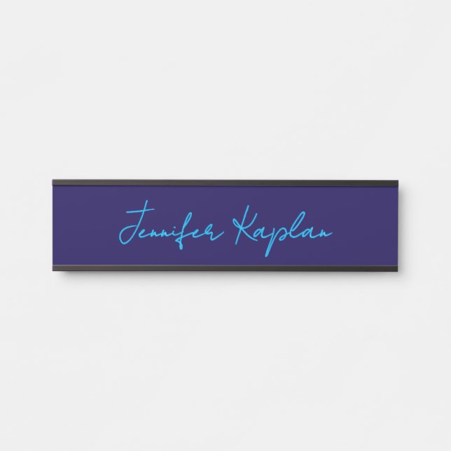 Classical Handwriting Minimalist Professional Door Sign (Front)