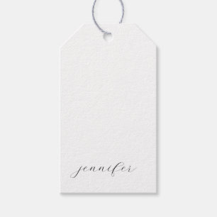 Classical Handwriting Minimalist Professional Gift Tags